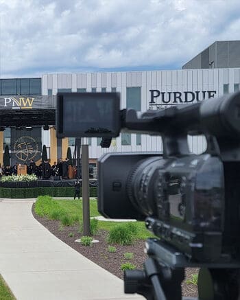 Audio Visual Services - Camera at Commencement